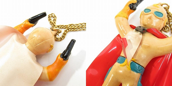 実際に弊社で買取させて頂いたPOPY/ポピー 他 月光仮面 宣弘社 レトロ ソフビペンダント/2点セットの画像 8枚目