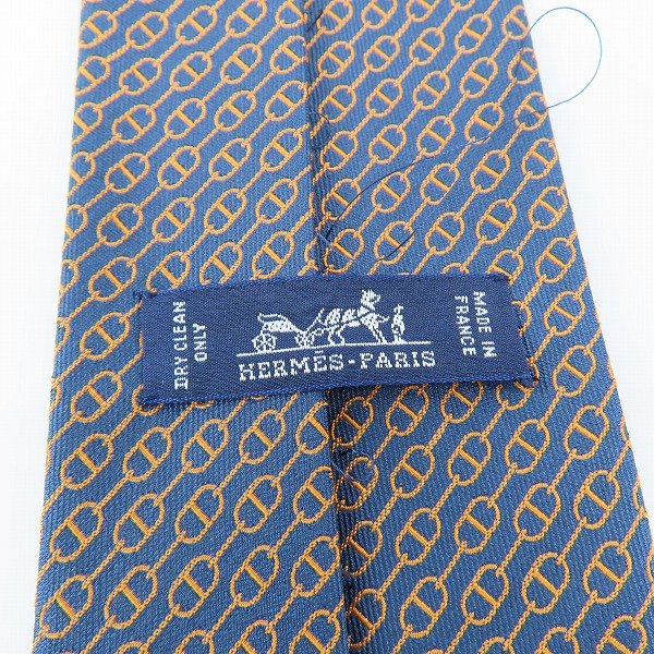 実際に弊社で買取させて頂いたHERMES/エルメス 総柄 シルク ネクタイの画像 3枚目