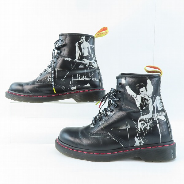 実際に弊社で買取させて頂いたDr.Martens/ドクターマーチン SEX PISTOLS BACKHAND STRAW GRAIN 8ホールブーツ/1460 SXP/UK8の画像 3枚目