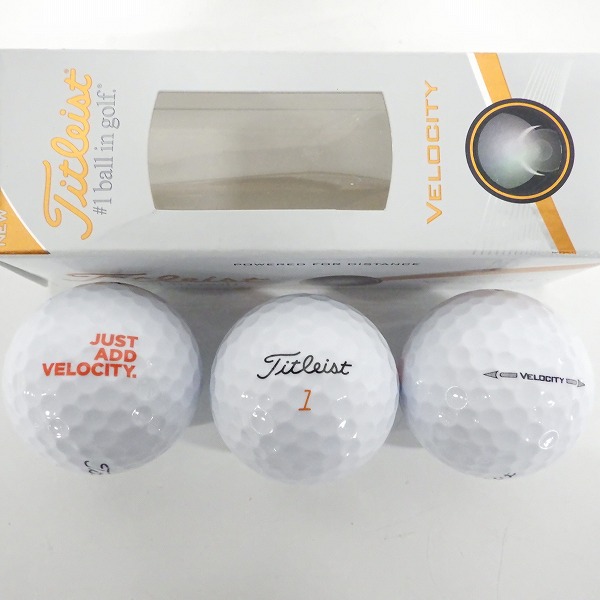 実際に弊社で買取させて頂いた【未使用】Titleist/タイトリスト VELOCITY/ベロシティ PRO V1x ゴルフボール ホワイト 5スリーブ/計15個の画像 2枚目