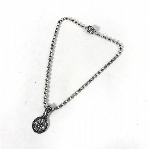 実際に弊社で買取させて頂いたBWL×TUBE/ビルウォールレザー×チューブ 25周年/アニバーサリー ネックレスペンダント/ラージ ボールチェーン付きの画像 7枚目