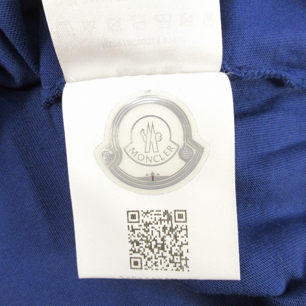 実際に弊社で買取させて頂いた【JPタグ】MONCLER/モンクレール SS TSHIRT ロゴプリントクルーネック スタッズ Tシャツ H10918C00015/Mの画像 5枚目