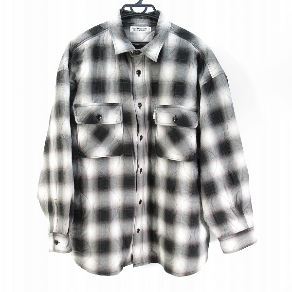 実際に弊社で買取させて頂いたCOOTIE/クーティー Ombre Check Quilting CPO Jacket/オンブレチェック キルティング CPOジャケット/L