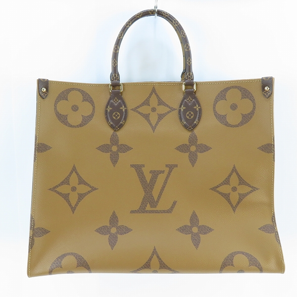 実際に弊社で買取させて頂いたLOUIS VUITTON/ルイヴィトン オンザゴー GM モノグラム ジャイアント 2WAYトートバッグ M44576の画像 1枚目