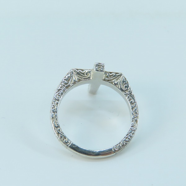 実際に弊社で買取させて頂いたLoree Rodkin/ローリーロドキン 10Pクリアストーン入り アラベスクデザイン クロスリング/12.5号の画像 5枚目