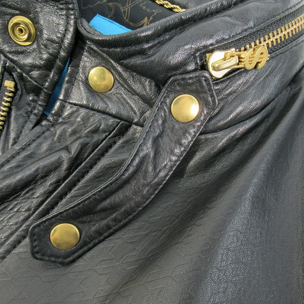 実際に弊社で買取させて頂いたSWAGGER/スワッガー レザー ブルゾン SWGJKT-299/Mの画像 6枚目