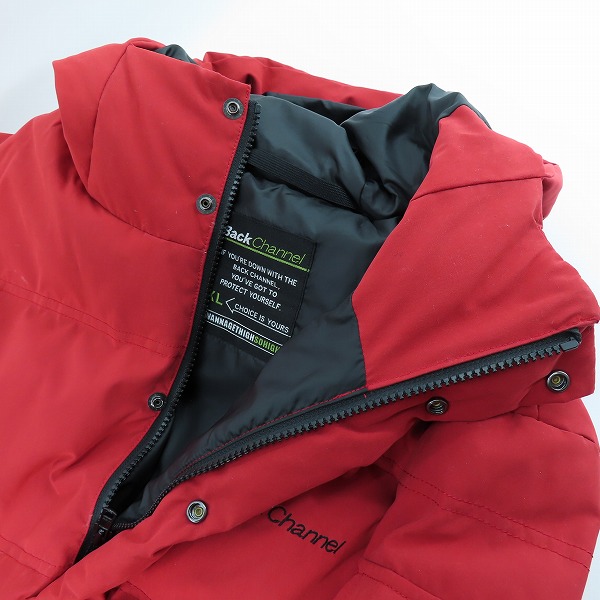 実際に弊社で買取させて頂いたBackChannel/バックチャンネル ロゴ ダウンジャケット XLの画像 2枚目