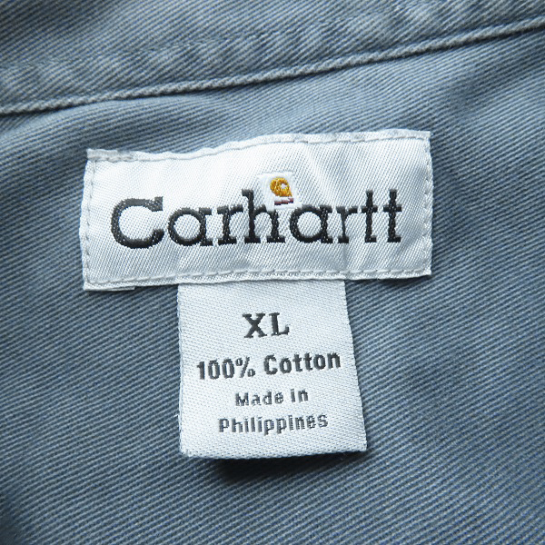 実際に弊社で買取させて頂いたCarhartt/カーハート コットンワークシャツ S09STM /XLの画像 2枚目