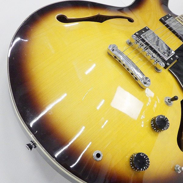 実際に弊社で買取させて頂いた★Tony Smith/トニースミス SA-380/VS ES-335タイプ セミアコ エレキギター ハードケース付の画像 5枚目
