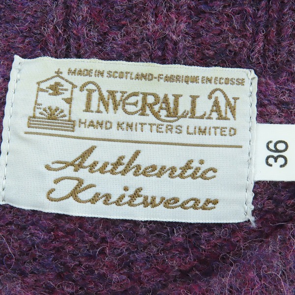 実際に弊社で買取させて頂いたINVERALLAN/インバーアラン ウール ニット クルーネック/36の画像 2枚目