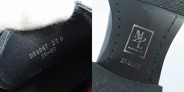 実際に弊社で買取させて頂いたMADRAS MDL/マドラス レザー ビジネス シューズ DS4047/27の画像 5枚目