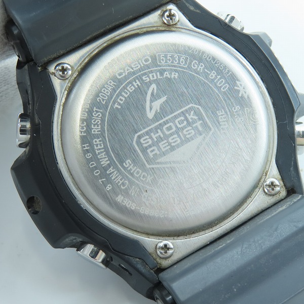 実際に弊社で買取させて頂いたG-SHOCK/Gショック GRAVITYMASTER/グラビティマスター タフソーラー Bluetooth 腕時計/GR-B100-1A3JFの画像 3枚目