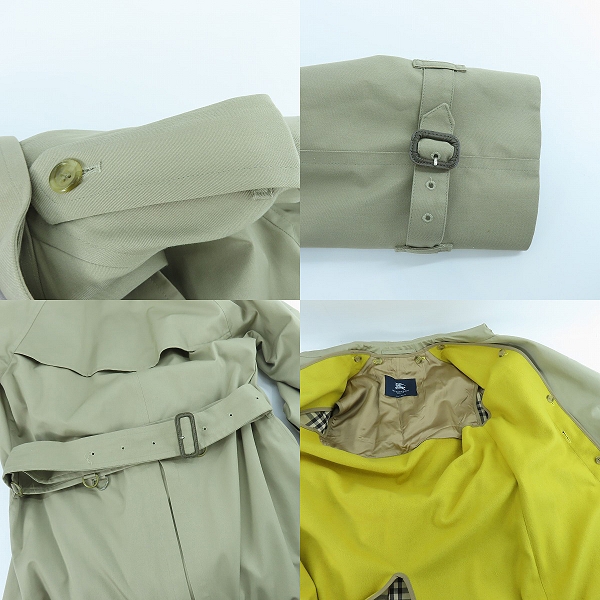 実際に弊社で買取させて頂いたBURBERRY LONDON/バーバリーロンドン 裏地ノバチェック ライナー付き トレンチコート/44の画像 4枚目