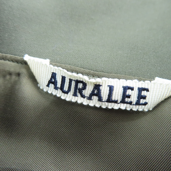 実際に弊社で買取させて頂いたAURALEE/オーラリー SUPER FINE TROPICAL WOOL ZIP BLOUSON A24AB01WT 4の画像 2枚目