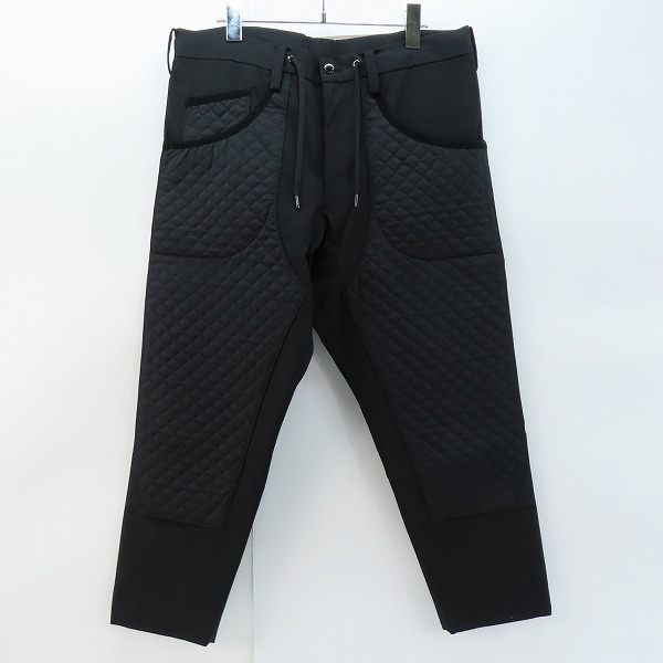 実際に弊社で買取させて頂いたFUMITO GANRYU/フミトガンリュウ キルティング切替 イージーパンツ FU2-PA-09 1