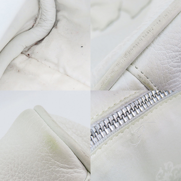 実際に弊社で買取させて頂いたCHROME HEARTS/クロムハーツ GYM3 MED CRS CHARM セメタリークロスパッチ ミディアム ホワイト チャーム付き/M の画像 7枚目