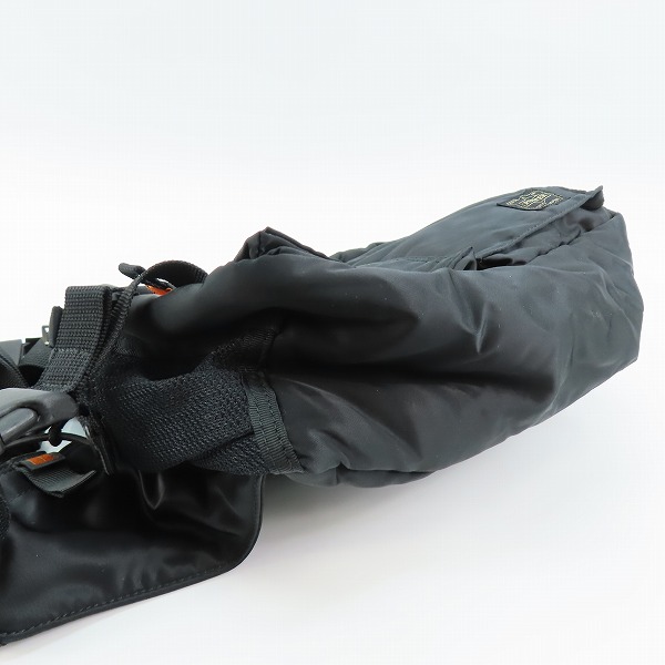 実際に弊社で買取させて頂いたHEAD PORTER/ヘッドポーターTANKER/タンカー WAIST BAG ウエストバッグ ブラックの画像 2枚目