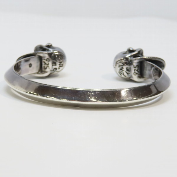 実際に弊社で買取させて頂いたBWL/ビルウォールレザー Good Luck Skull/グッドラックスカル トライアングル バングルの画像 4枚目