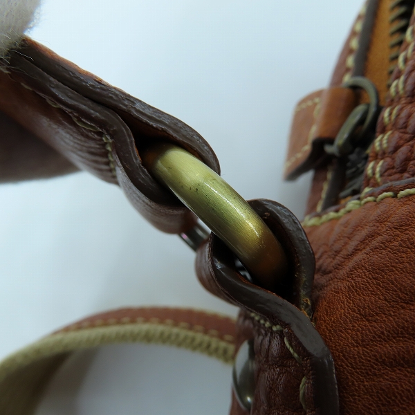 実際に弊社で買取させて頂いた土屋鞄製造所/ツチヤカバン Tone OILNUME/トーンオイルヌメ ジップトップショルダーバッグの画像 7枚目