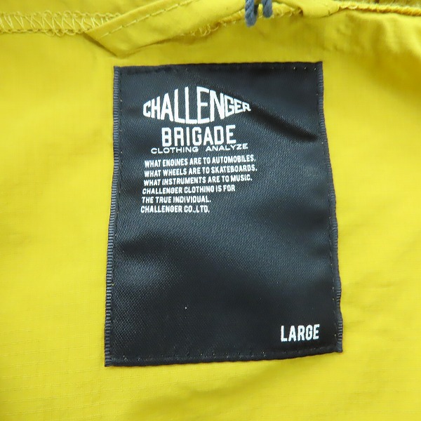 実際に弊社で買取させて頂いた【未使用】 CHALLENGER/チャレンジャーPACKABLE NYLON ANORAK/パッカブルナイロンアノラック ジャケット CLG-JK 024-004/Lの画像 2枚目