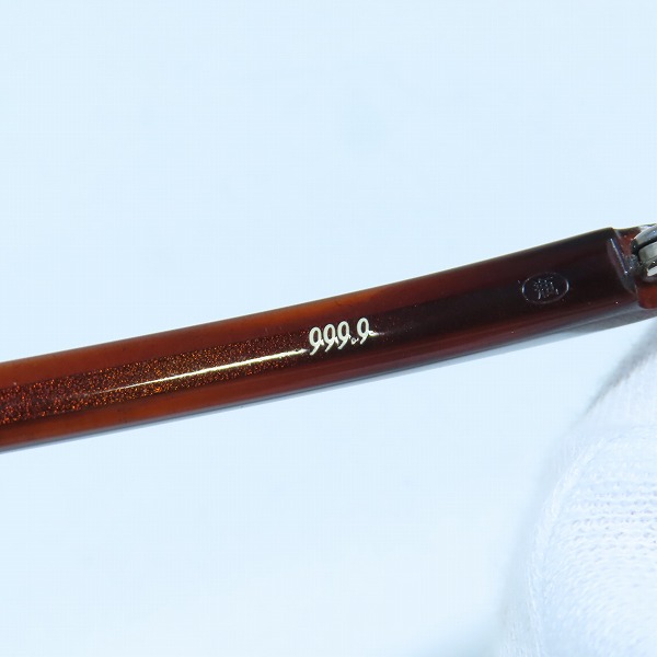 実際に弊社で買取させて頂いた999.9/フォーナインズ ALL STANDARD 度入り眼鏡/メガネフレーム NP-14の画像 6枚目