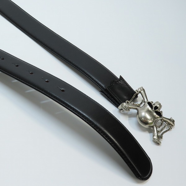 実際に弊社で買取させて頂いたRoen/ロエン スカル バックル レザーベルトの画像 2枚目