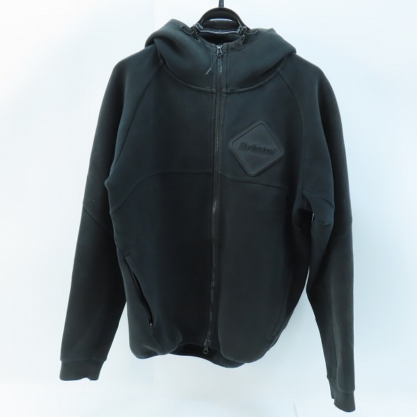 実際に弊社で買取させて頂いたF.C.Real Bristol/エフシーレアルブリストル VENTILATION HOODIE ジップアップパーカー FCRB-192003 /XL