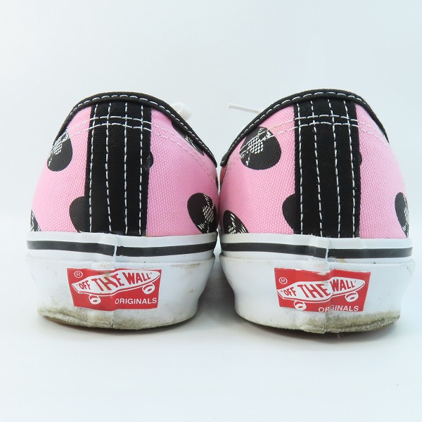 実際に弊社で買取させて頂いたVANS×WACKO MARIA/バンズ×ワコマリア Og Authentic Lx ローカットスニーカー レコード柄 ピンク/29の画像 1枚目