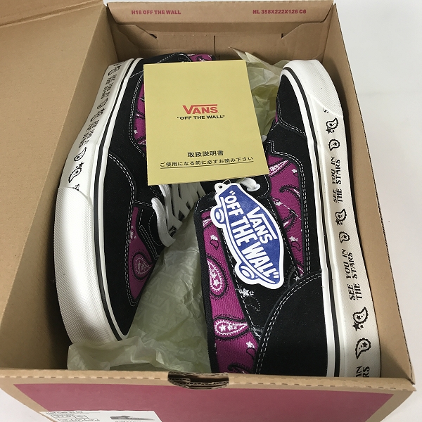 実際に弊社で買取させて頂いた【未使用】VANS/バンズ  HARF CAB 33-DX/ハーフキャブ ペイズリー柄 スニーカー 29の画像 7枚目
