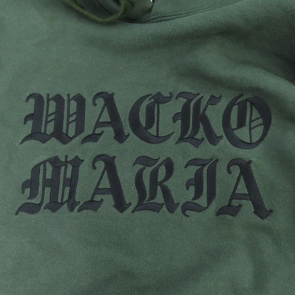 実際に弊社で買取させて頂いたWACKO MARIA/ワコマリア HEAVY WEIGHT PULLOVER HOODED SWEAT SHIRT TYPE-2 ロゴ刺繍パーカー/XLの画像 3枚目