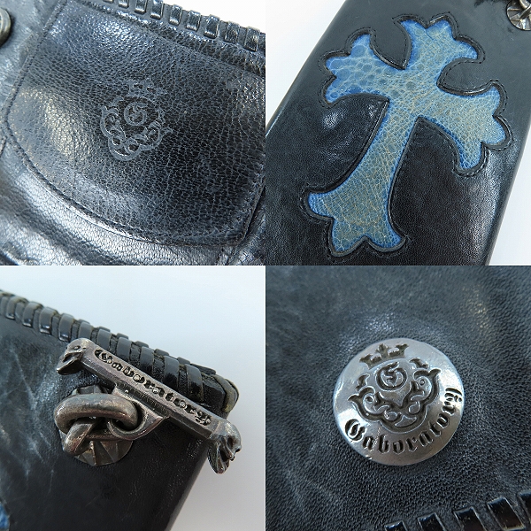 実際に弊社で買取させて頂いた【ギャラ付き】Gabor/Gaboratory/ガボール クラウンボタン Tバー 長財布/ロングウォレットの画像 5枚目