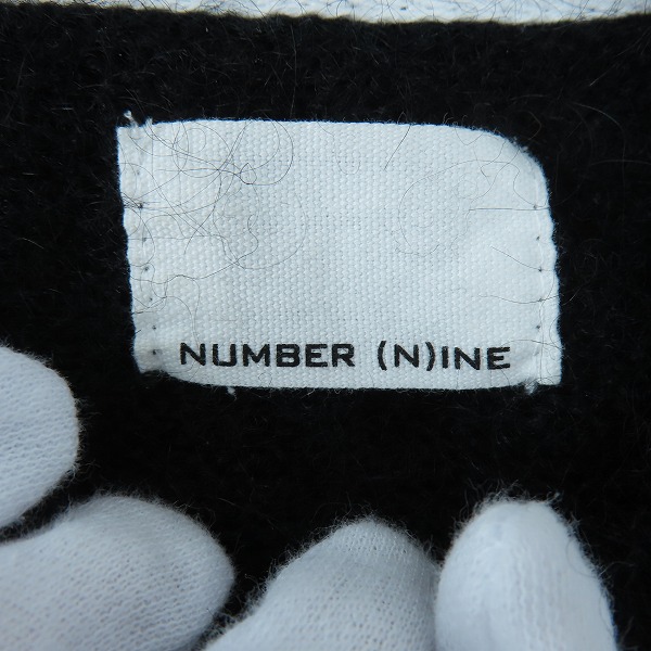 実際に弊社で買取させて頂いたNUMBER (N)INE/ナンバーナイン ウールキッドモヘヤダメージニット 811130003/3の画像 2枚目