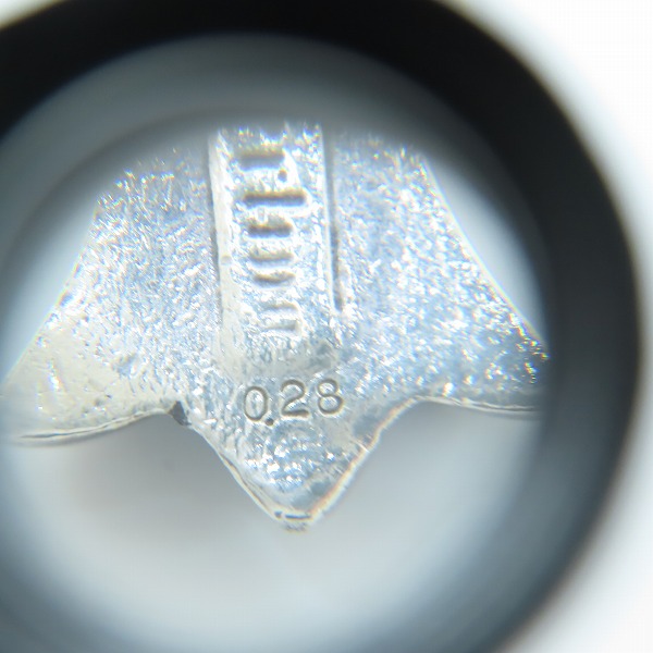 実際に弊社で買取させて頂いたCHROME HEARTS/クロムハーツ スモールCHクロスペンダント アフターダイヤモンド0.28 w/ベイルの画像 5枚目