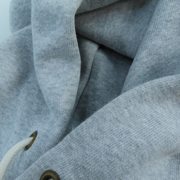 実際に弊社で買取させて頂いたChampion×STUSSY/チャンピオン×ステューシー リバースウィーブ パイル ボックスロゴ プルオーバーパーカー/フーディ Mの画像 7枚目