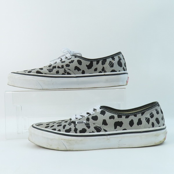 実際に弊社で買取させて頂いたVANS×WACKO MARIA/バンズ×ワコマリア V44 AUTHENTIC/オーセンティック レオパード グレー/29の画像 3枚目