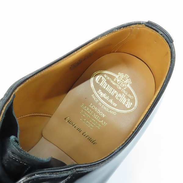 実際に弊社で買取させて頂いたChurch's/チャーチ SHANNON/シャノン プレーントゥ ビジネスシューズ 103/75F の画像 4枚目