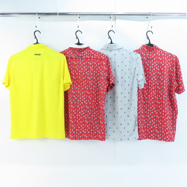 実際に弊社で買取させて頂いたTaylorMade/テーラーメイド PING/ピン ポロシャツ 4点セットの画像 1枚目