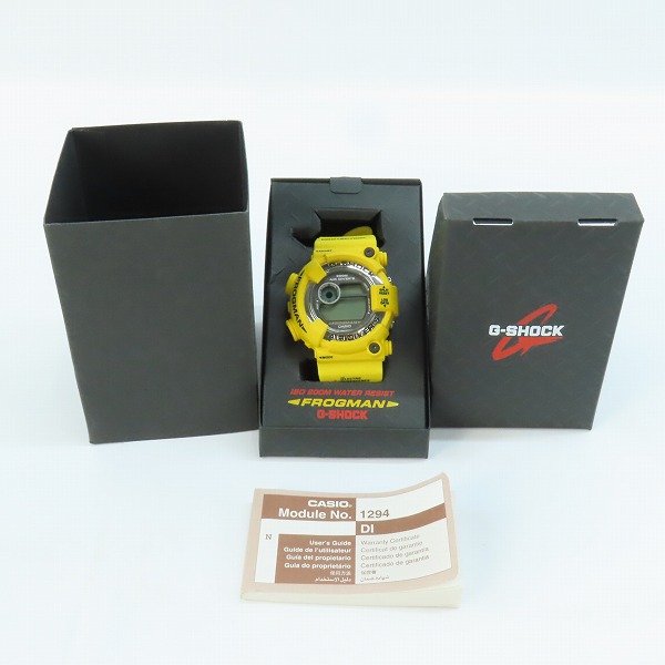 実際に弊社で買取させて頂いたG-SHOCK/Gショック FROGMAN/フロッグマン MEN IN YELLOW/メンインイエロー DW-8250Y-9T【動作未確認】の画像 6枚目