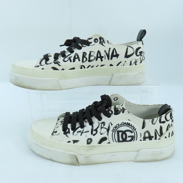 実際に弊社で買取させて頂いたD&G/ディーアンドジー DOLCE&GABBANA/ドルチェ&ガッバーナ Portofino Light ローカットスニーカー AO779/10の画像 3枚目