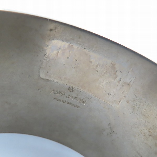 実際に弊社で買取させて頂いたAMP JAPAN/アンプジャパン German Silver Plane Bangle バングル 15AT-351の画像 6枚目