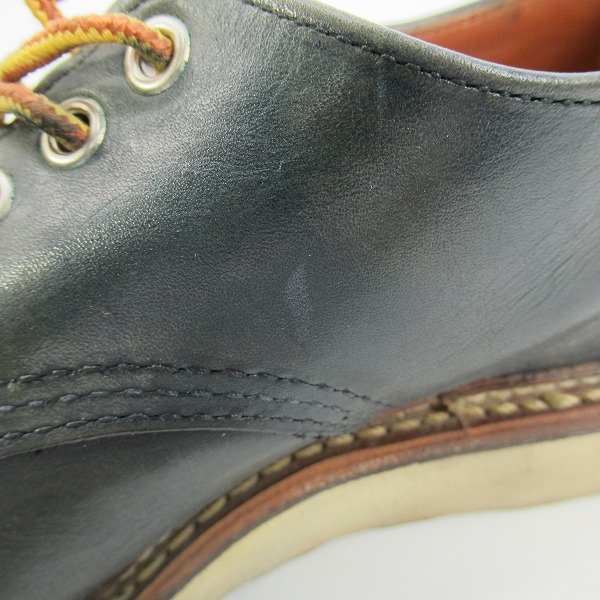 実際に弊社で買取させて頂いたRED WING/レッドウィング 旧羽タグ フォアマン レザーシューズ 8100/8Dの画像 7枚目