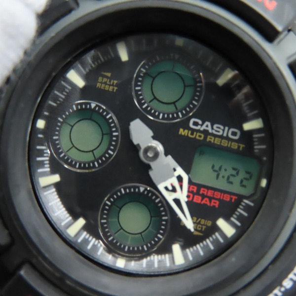 実際に弊社で買取させて頂いたG-SHOCK/Gショック MUDMAN MEN IN BLACK マッドマン AW-570-1Aの画像 4枚目