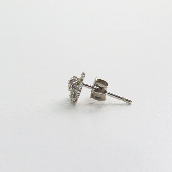 実際に弊社で買取させて頂いたJustin Davis/ジャスティンデイビス PETITE CROWN クラウンピアス K18WG GEJ255 の画像 2枚目