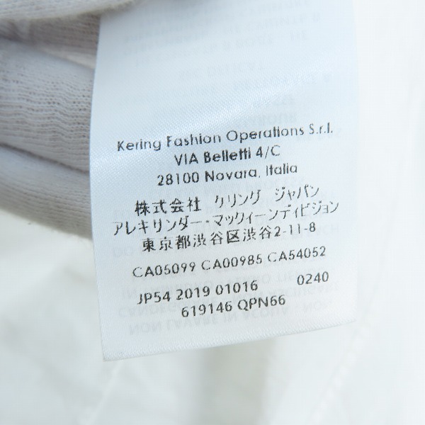 実際に弊社で買取させて頂いたALEXANDER MQUEEN/アレキサンダーマックイーン 刺繍デザイン ボタンシャツ /15++の画像 5枚目