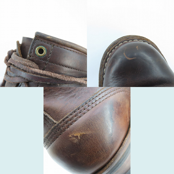実際に弊社で買取させて頂いたWHITE S BOOTS/ホワイツブーツ Smoke Jumper/スモークジャンパー レースアップブーツ 350-V ブラウン 7Eの画像 6枚目