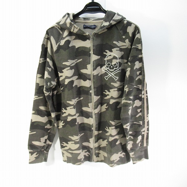 実際に弊社で買取させて頂いたHYDROGEN/ハイドロゲン 迷彩/カモフラ柄 ジップアップパーカー/XXL