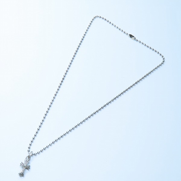 実際に弊社で買取させて頂いた【原本/インボイス】CHROME HEARTS/クロムハーツ CRS BBY FAT/CHクロス ベビーファットチャーム ボールチェーン付きの画像 8枚目