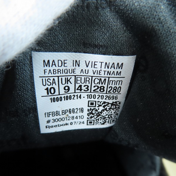 実際に弊社で買取させて頂いた【未使用】Reebok/リーボック INSTAPUMP FURY 94 WINTER インスタポンプフューリー94 100202696 28.0の画像 5枚目