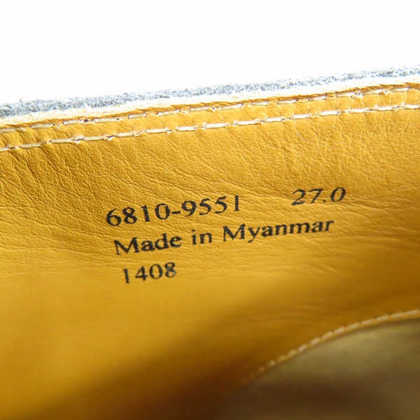 実際に弊社で買取させて頂いた【未使用】BUSINESS EXPERT/ビジネスエキスパート スエード チャッカー ブーツ/27の画像 5枚目