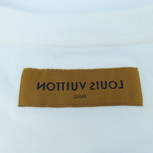 実際に弊社で買取させて頂いた【JPタグ】LOUIS VUITTON/ルイヴィトン 20SS Virgil Abloh LVペンダント エンブロイダリー Tシャツ RM201M JYH HIY12W  XLの画像 3枚目